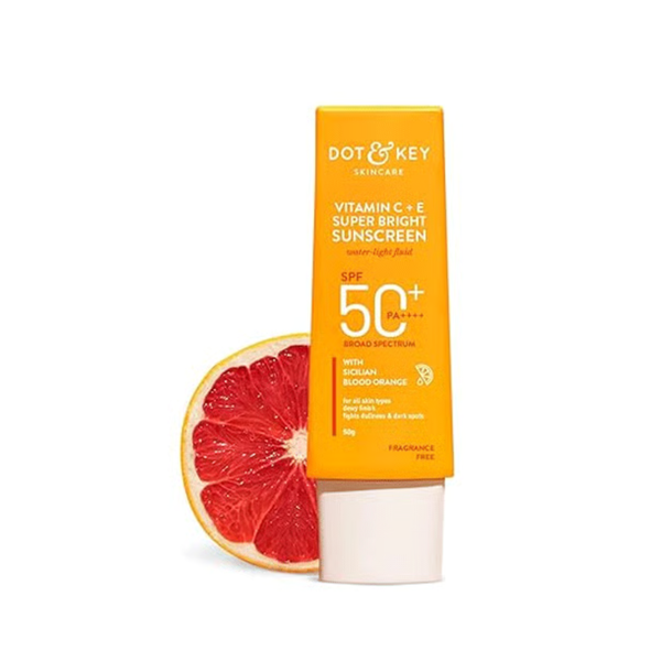 Dot & Key Vitamin C + E Super Bright Sunscreen SPF 50+ with Sicilian Blood Orange PA+++ 80g